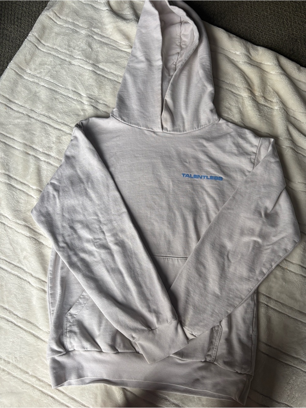 TALENTLESS Light Gray Pullover Hoodie